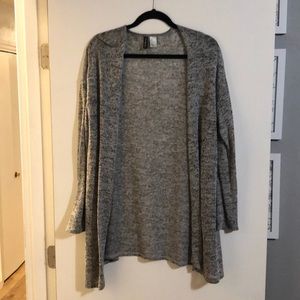 Black and gray cardigan